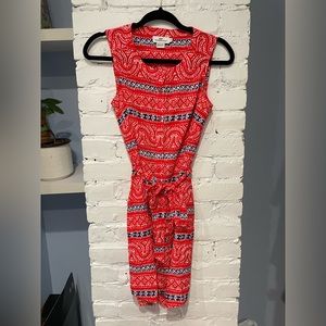 Vineyard Vines Silk Shirt Dress Bandana Print - Size‎ 0